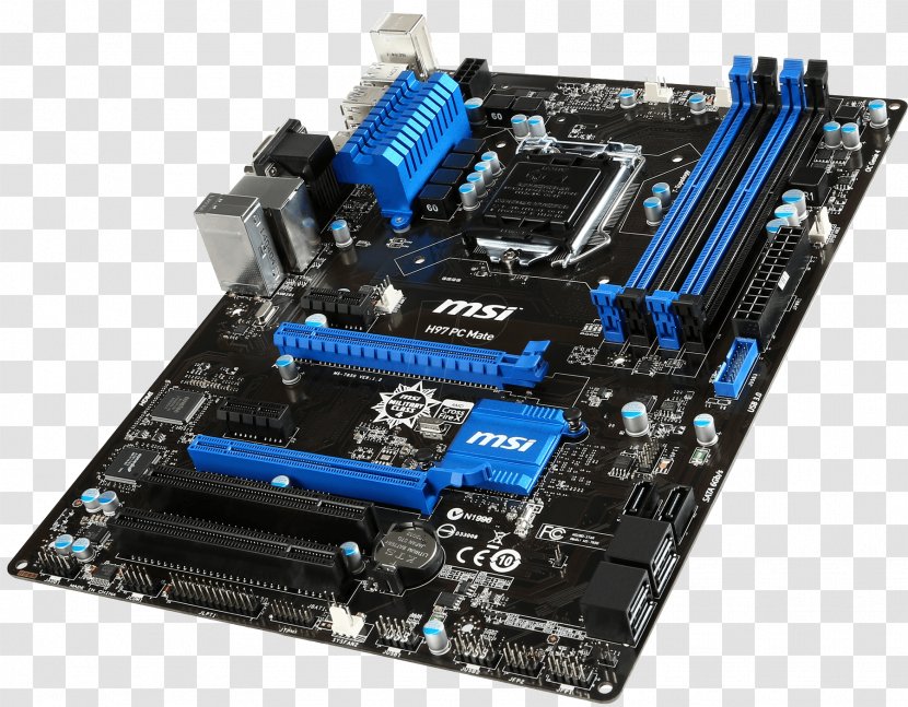 Intel LGA 1150 Motherboard MSI Z97 PC Mate Land Grid Array - Central Processing Unit Transparent PNG