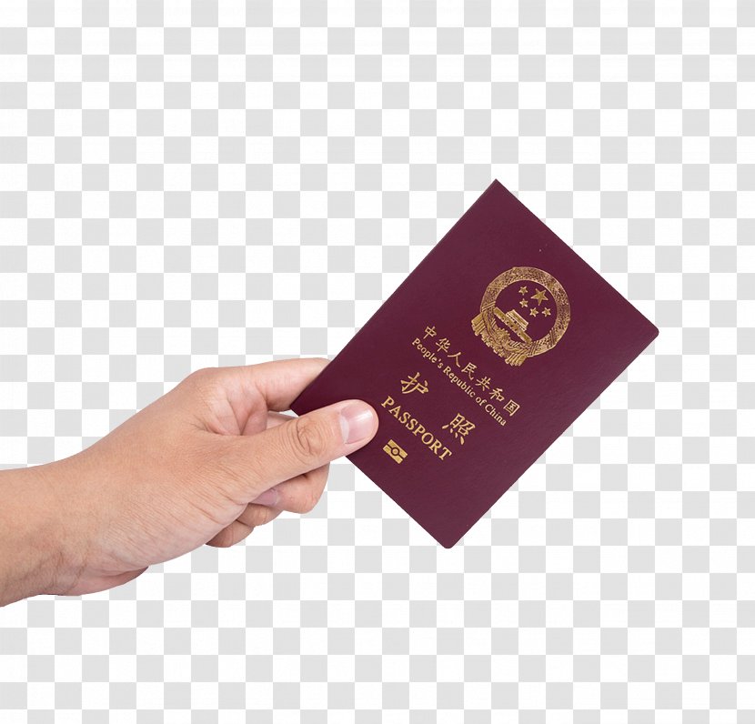 China Chinese Passport Travel Visa Waiver Program - Handheld Transparent PNG