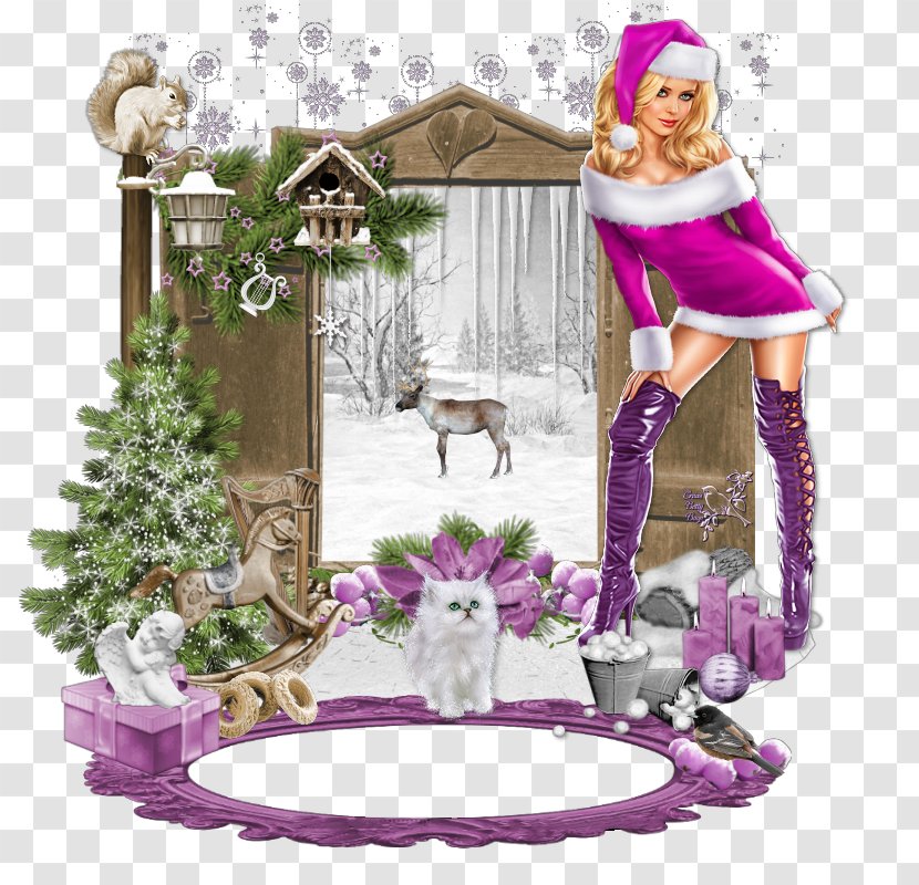 Christmas Ornament Download - Violet - European Retro Beauty Of 11 Transparent PNG