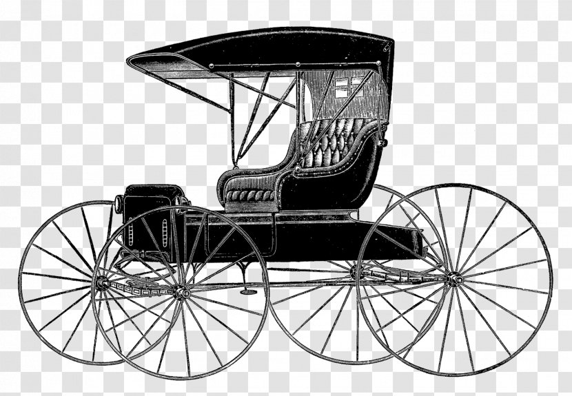 Horse-drawn Vehicle Horse And Buggy Carriage Wagon - Vintage Car Transparent PNG