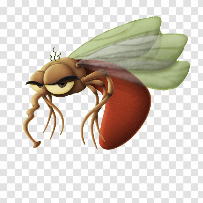 Mosquito Honey Bee Insecticide Cartoon Illustration - Fly - Cool Pests Mosquitoes Transparent PNG