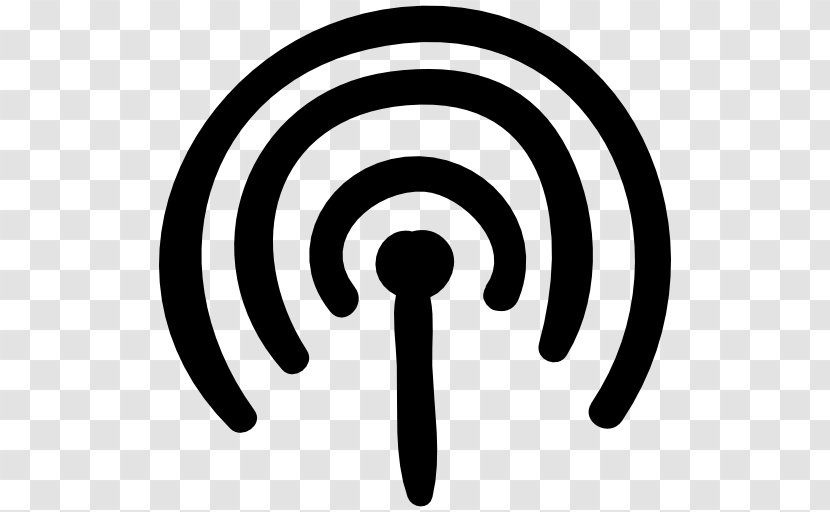 Black And White Symbol Monochrome Photography - Wireless Network - Wifi Transparent PNG