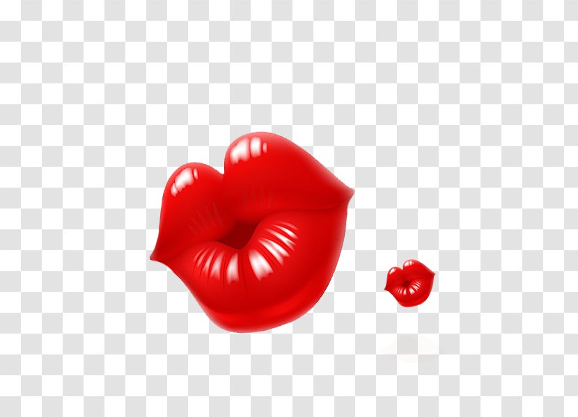 Lip Cartoon Kiss Clip Art - Flaming Lips Pattern Cute Transparent PNG