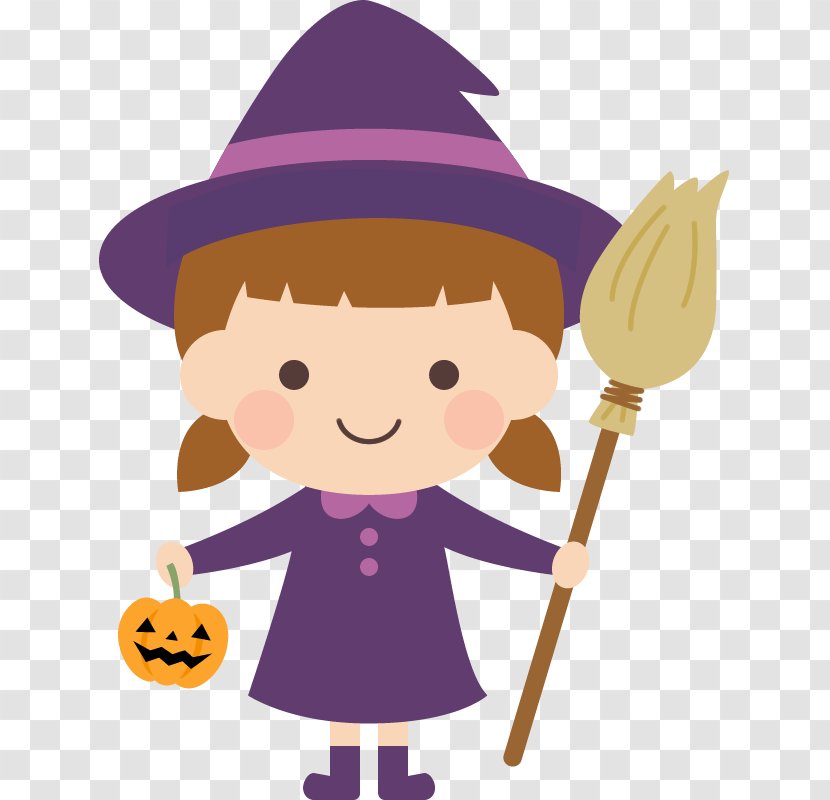 Halloween Illustration Witch Cosplay Obake - Watercolor Transparent PNG