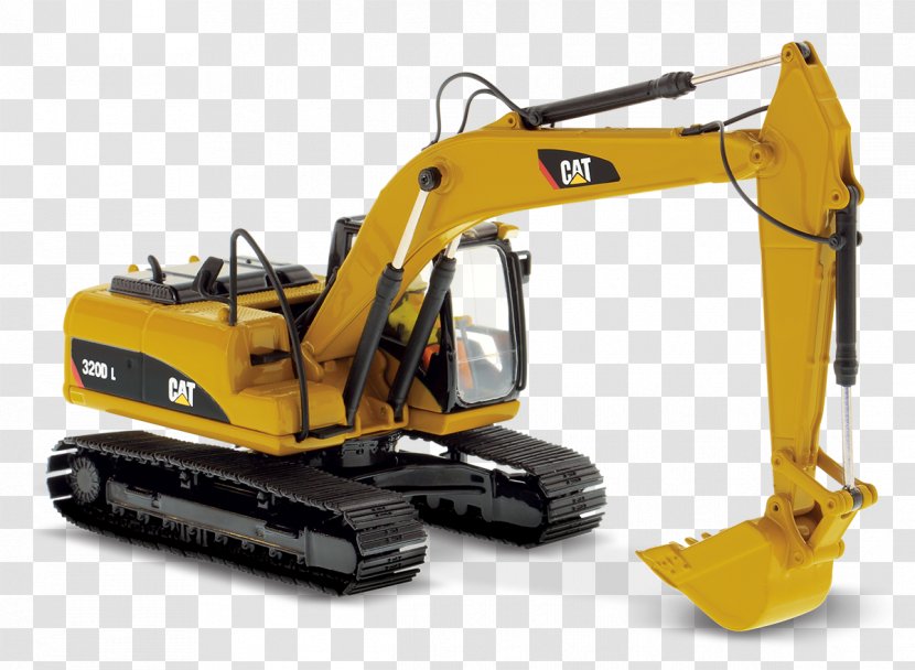 Caterpillar Inc. Excavator Die-cast Toy Hydraulics Hydraulic Machinery - High Resolution Clipart Transparent PNG