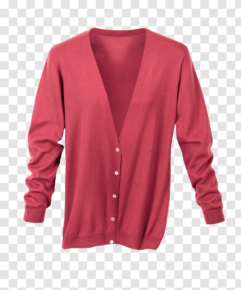 Cardigan Neck Maroon Transparent PNG