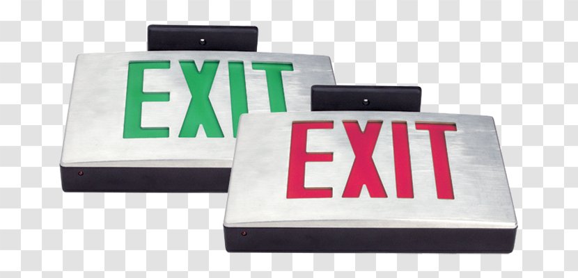 Emergency Lighting Exit Sign Light Fixture Transparent PNG