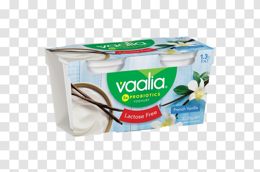 Cream Vaalia Lactose Free Vanilla Yoghurt 2X175g Flavor - France - French Transparent PNG