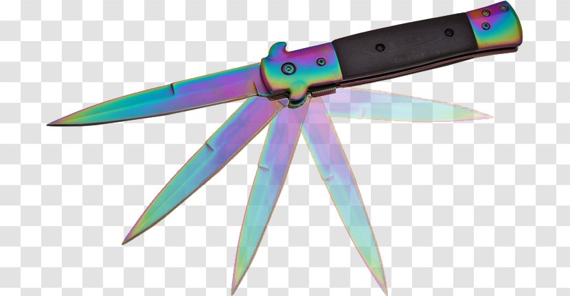 Throwing Knife Switchblade Dagger - Hardware Transparent PNG