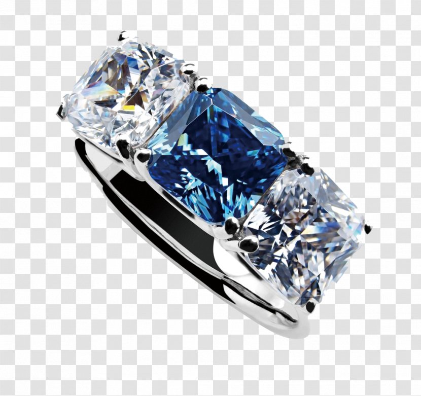 Blue Ring Sapphire Gemstone - Wedding Ceremony Supply Transparent PNG