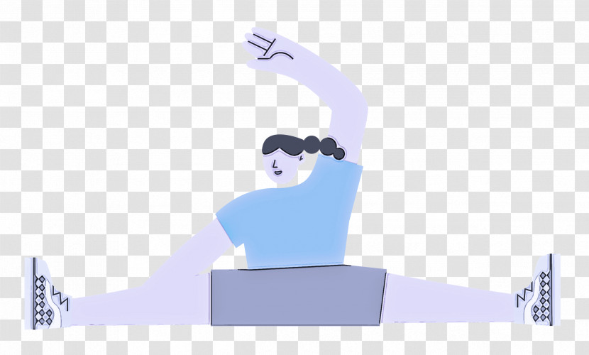Sitting Floor Stretching Sports Transparent PNG
