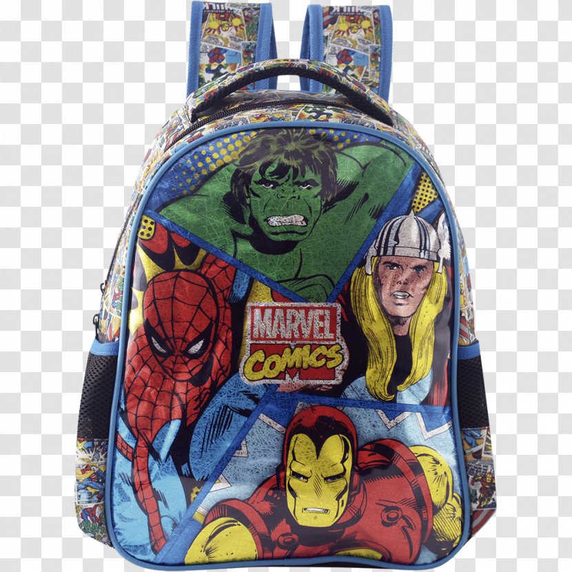 Backpack Brazil Marvel Comics School Supplies - American Comic Book Transparent PNG