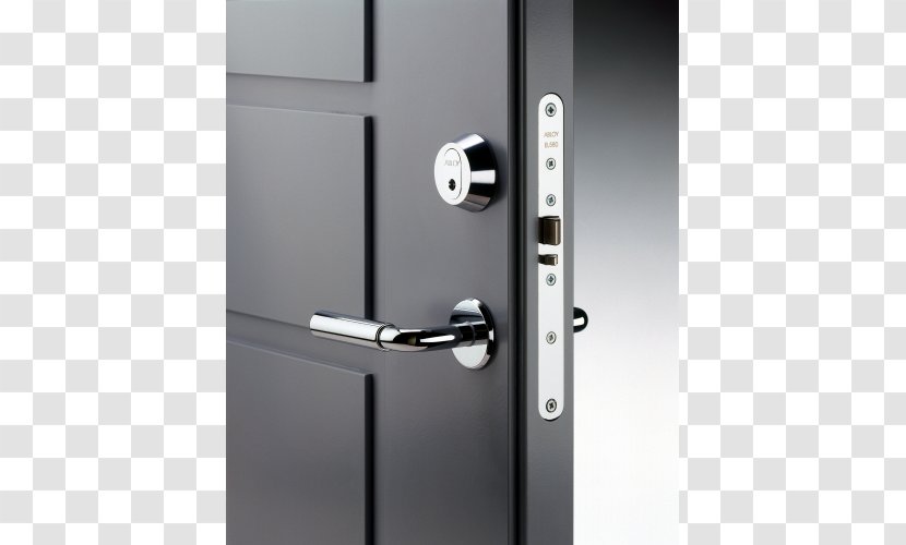 Assa Abloy Electronic Lock Door - Strike Plate Transparent PNG