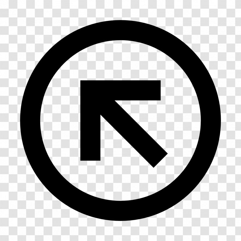 All Rights Reserved Copyright Symbol Registered Trademark Creative Commons License - Arrow Left Transparent PNG