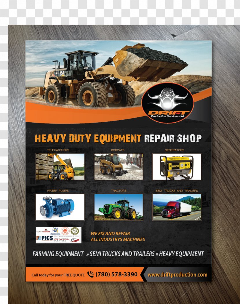 Display Advertising Heavy Machinery Flyer Architectural Engineering - Industry - Business Transparent PNG