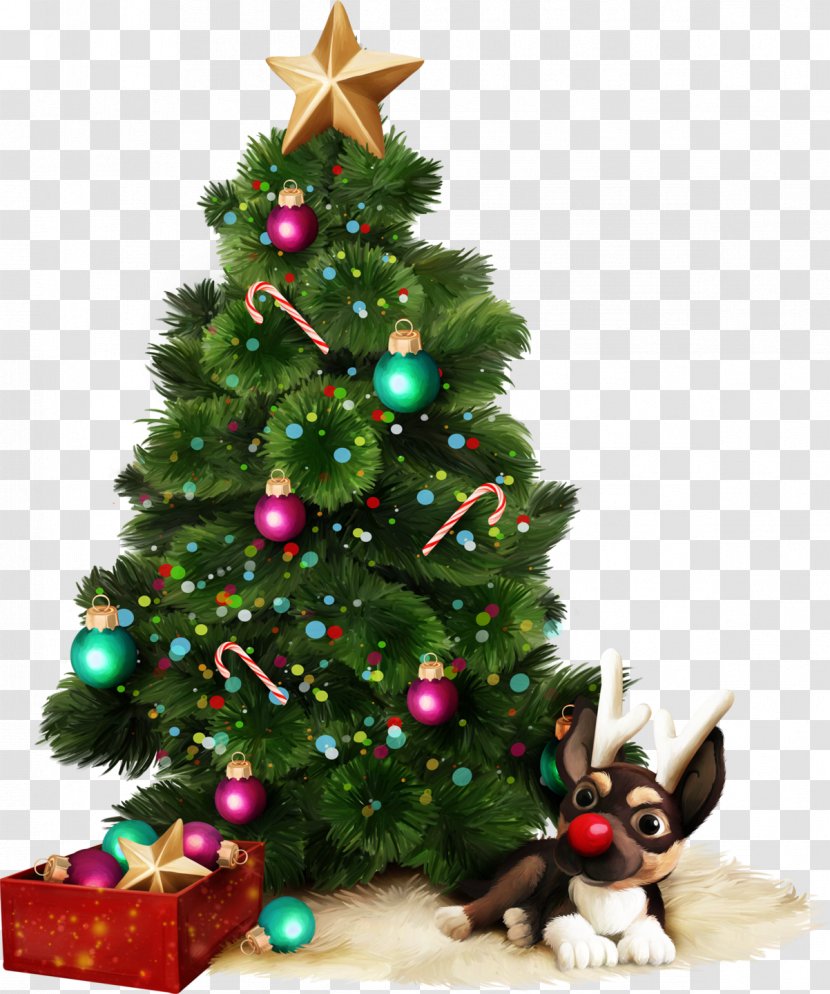 Santa Claus Christmas Tree New Year Day - Decoration Transparent PNG