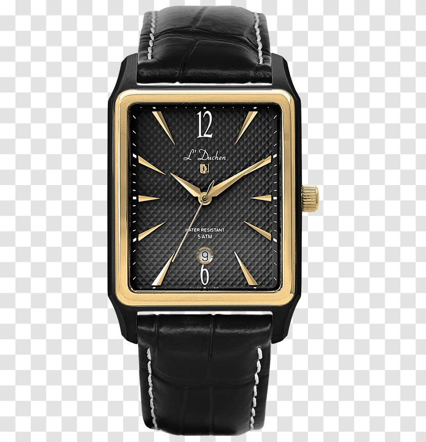 Watch Quartz Clock Bracelet Leather - Black Transparent PNG