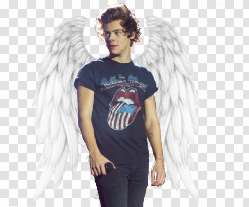 T-shirt The Rolling Stones Steel Wheels/Urban Jungle Tour One Direction - Silhouette - Angels Transparent PNG