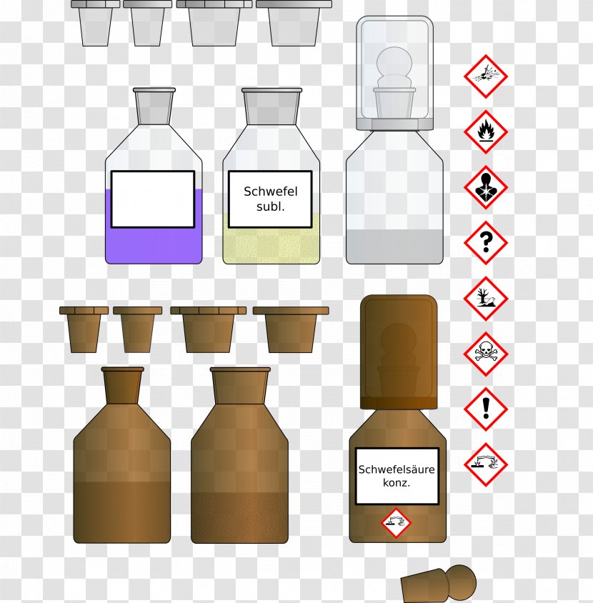Chemistry Bottle Chemical Substance Clip Art - Cliparts Transparent PNG