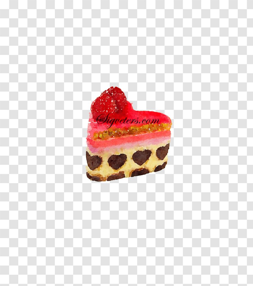 Cheesecake Birthday Cake Chocolate Illustration - Frozen Dessert - Love Strawberry Picture Material Transparent PNG