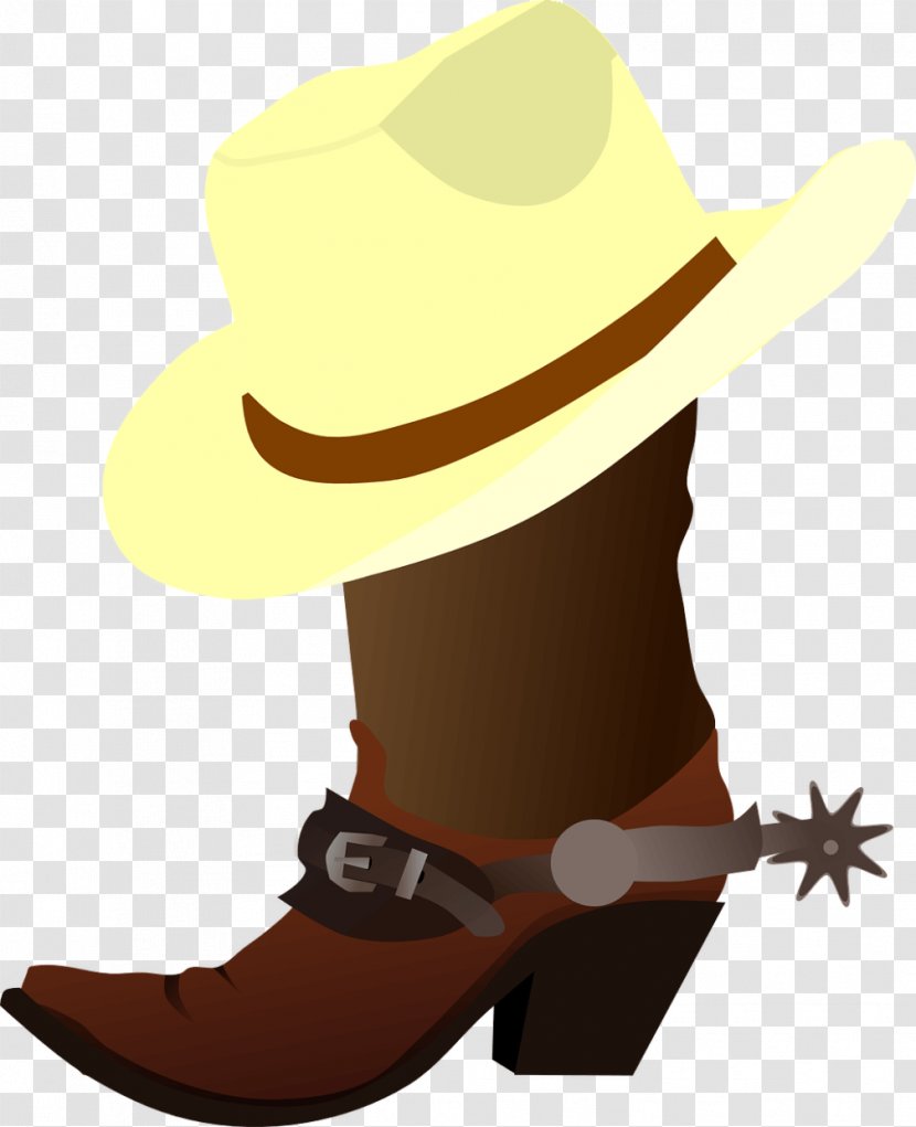 Hat 'n' Boots Cowboy Boot Clip Art - Western Transparent PNG