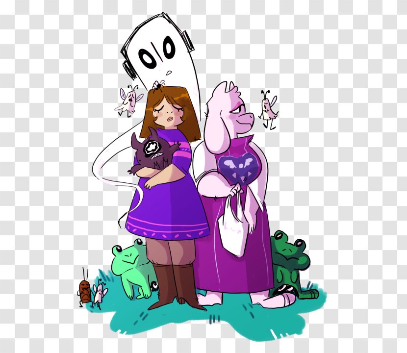 Undertale Toriel Monster Character Art - Purple - Blueberry Inflation Transparent PNG