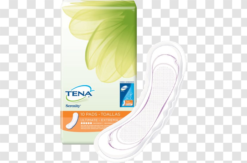 TENA Incontinence Pad Underwear Diaper Urinary - Cartoon - Super Absorbent Transparent PNG
