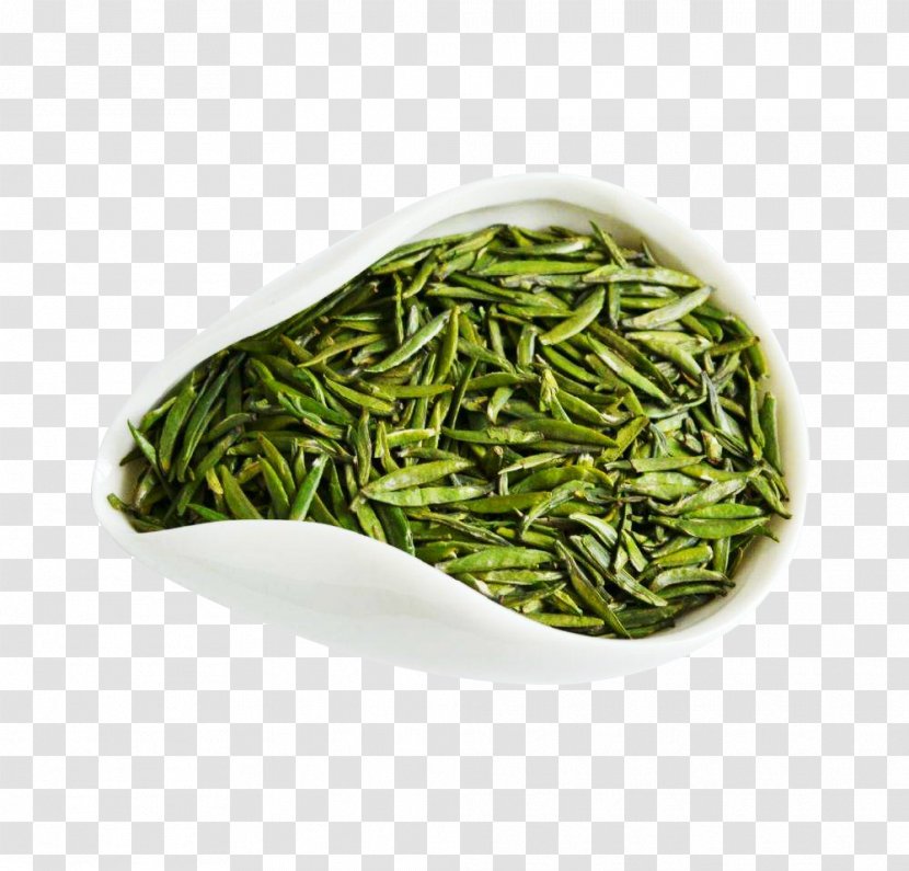 Green Tea Huangshan Maofeng Oolong Leaf Grading - Bamboo Leaves Decorated Transparent PNG