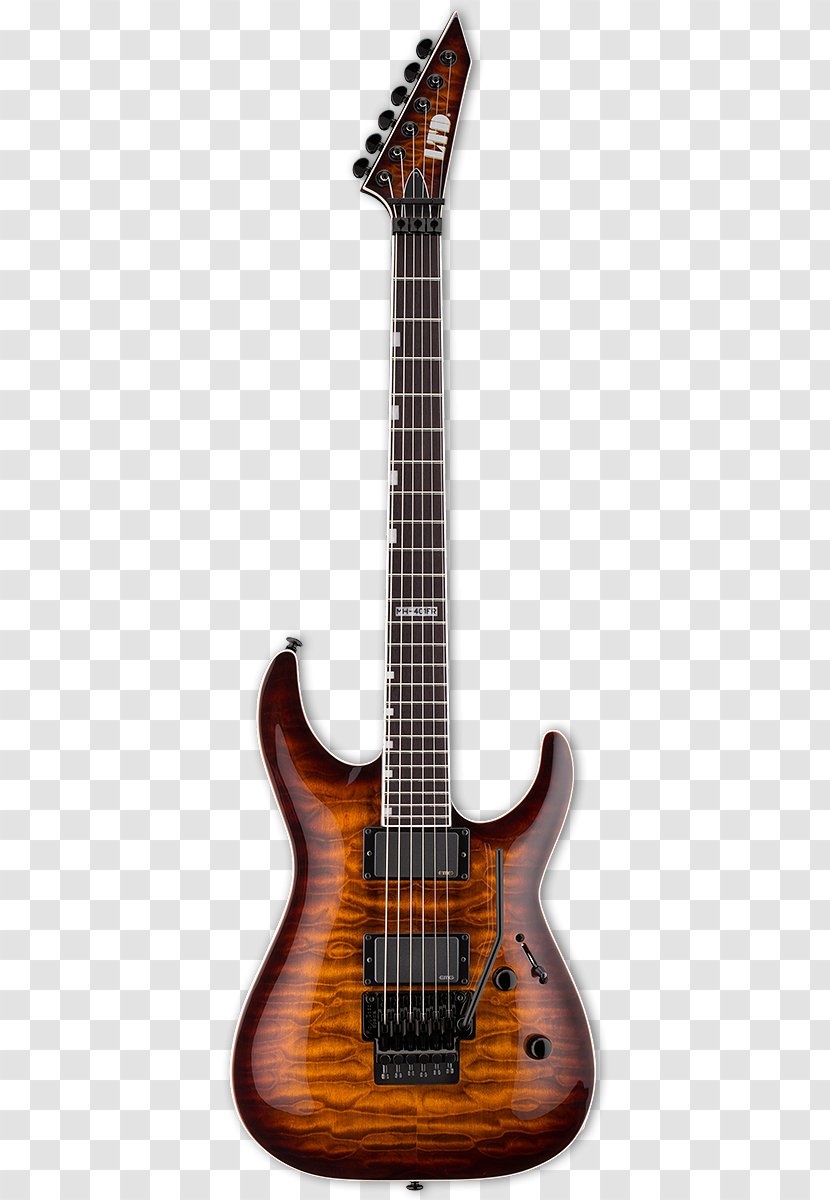 Electric Guitar ESP Guitars Seven-string LTD M Series Baritone - Ibanez - Ltd Sunburst Transparent PNG