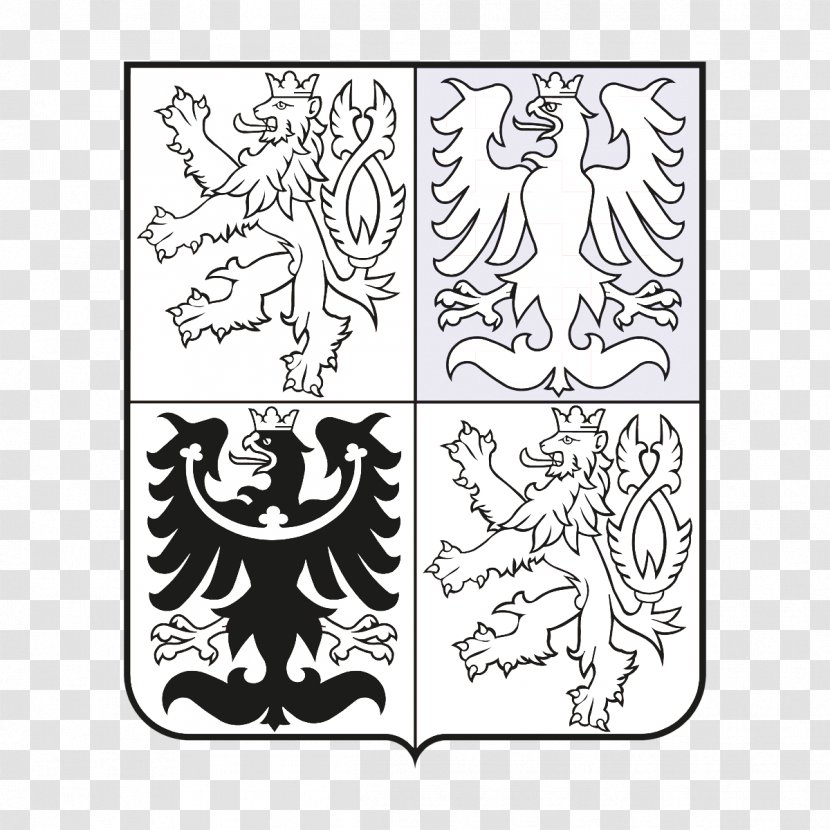 Coat Of Arms The Czech Republic Flag Staatssymbole Tschechiens - Visual Arts Transparent PNG