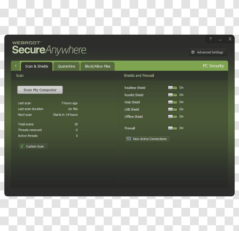 Webroot SecureAnywhere AntiVirus Antivirus Software Computer Security Internet Essentials Transparent PNG