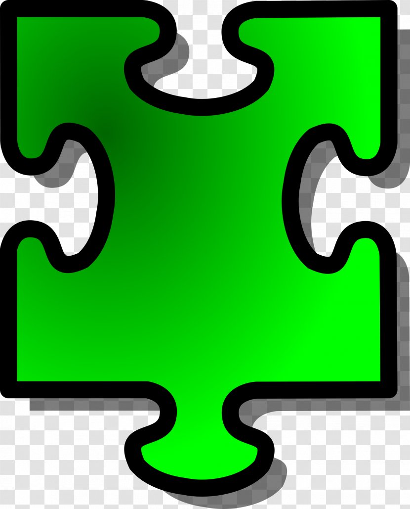 Jigsaw Puzzles Clip Art - Symbol - Green Puzzle Transparent PNG