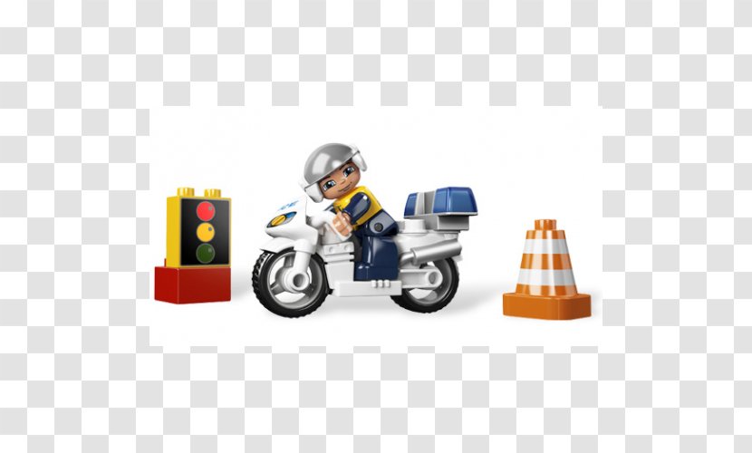 LEGO DUPLO 5679 Motorcycle Toy - Traffic - Lego Police Transparent PNG