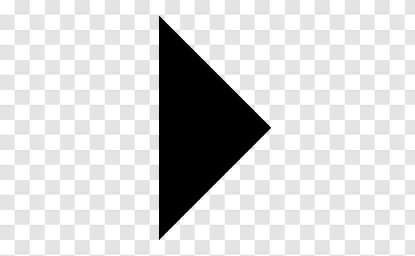 Right Arrow - Triangle - Black Transparent PNG