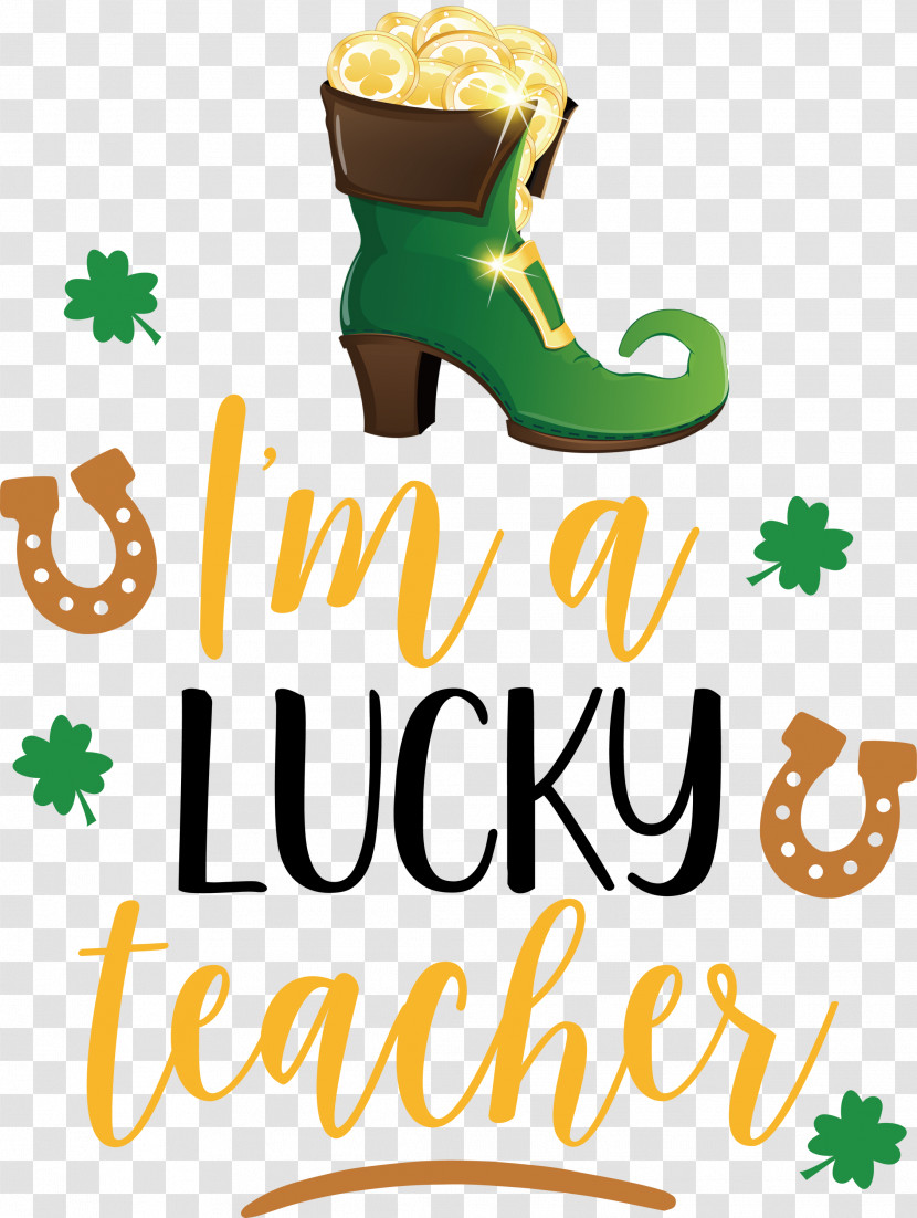 Lucky Teacher Saint Patrick Patricks Day Transparent PNG