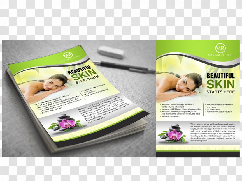 Brand Brochure - Massage - Modern Flyer Design Transparent PNG