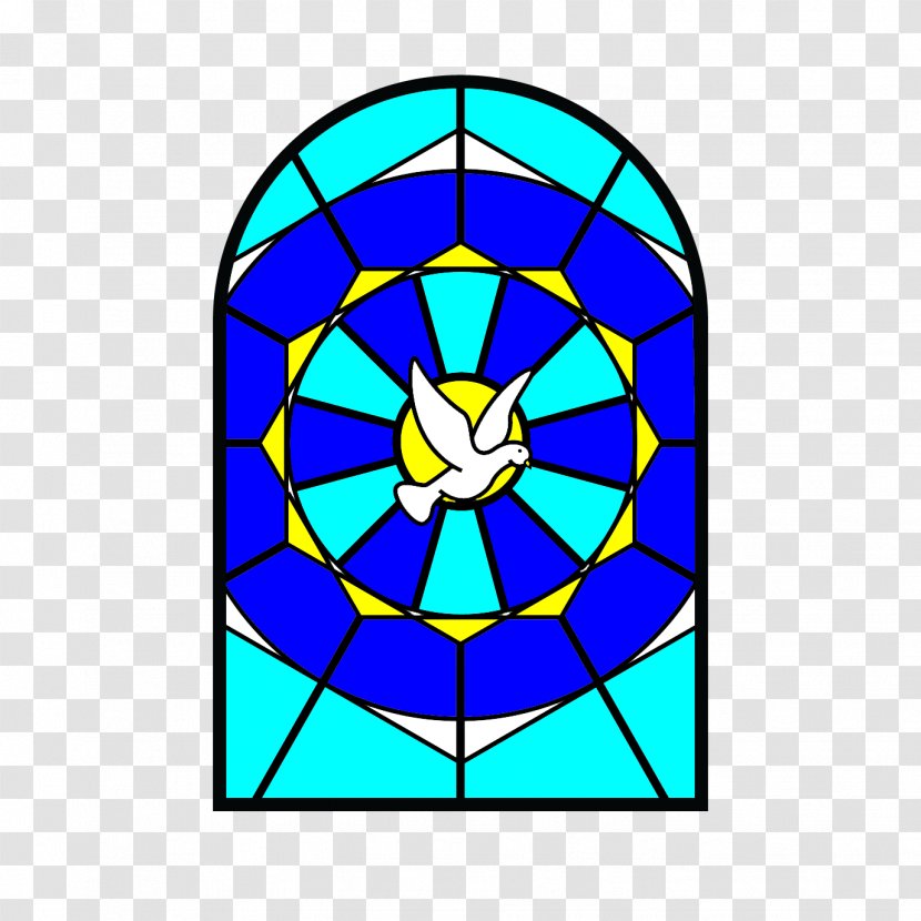 Stained Glass Symmetry Pattern Line Point - Window Transparent PNG