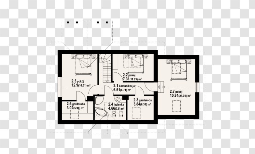 Attic House Building Project Floor Plan Transparent PNG