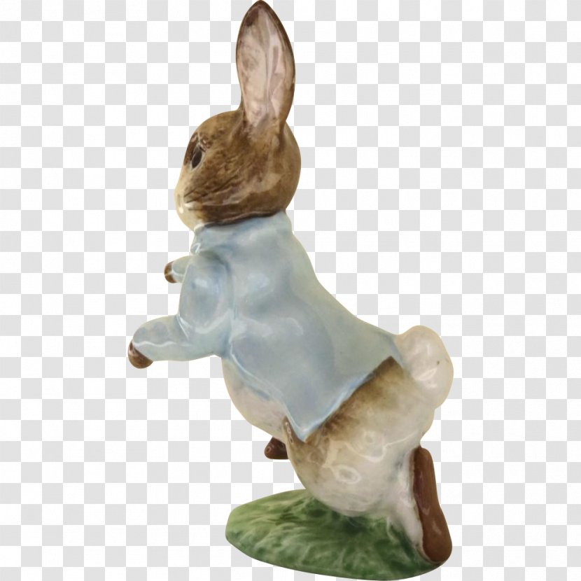 Hare Domestic Rabbit Animal Figurine - Peter Beatrix Potter Transparent PNG