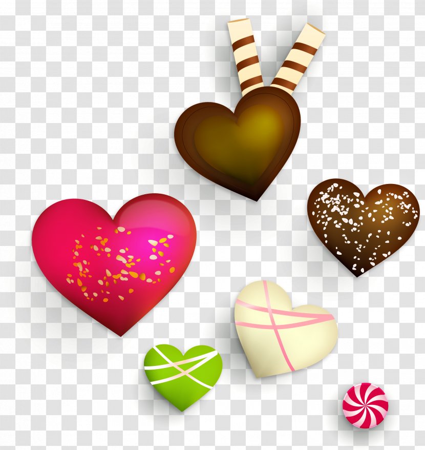 Heart - Chocolate - Vector Hand-drawn Heart-shaped Transparent PNG