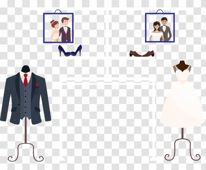 Drawing Clothing Cartoon - Fashion Design - Vector Wedding Elements Transparent PNG