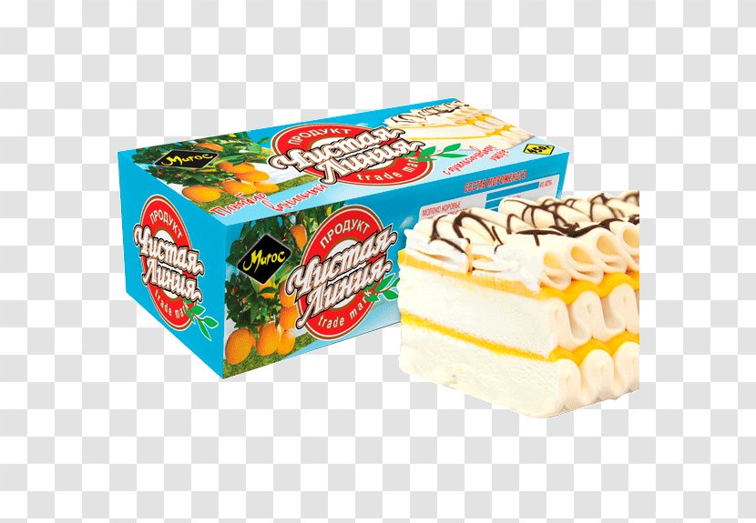 Plombières Ice Cream Cake Wafer Chistaya Liniya. Territoriya Morozhenogo - Food - Orange Transparent PNG