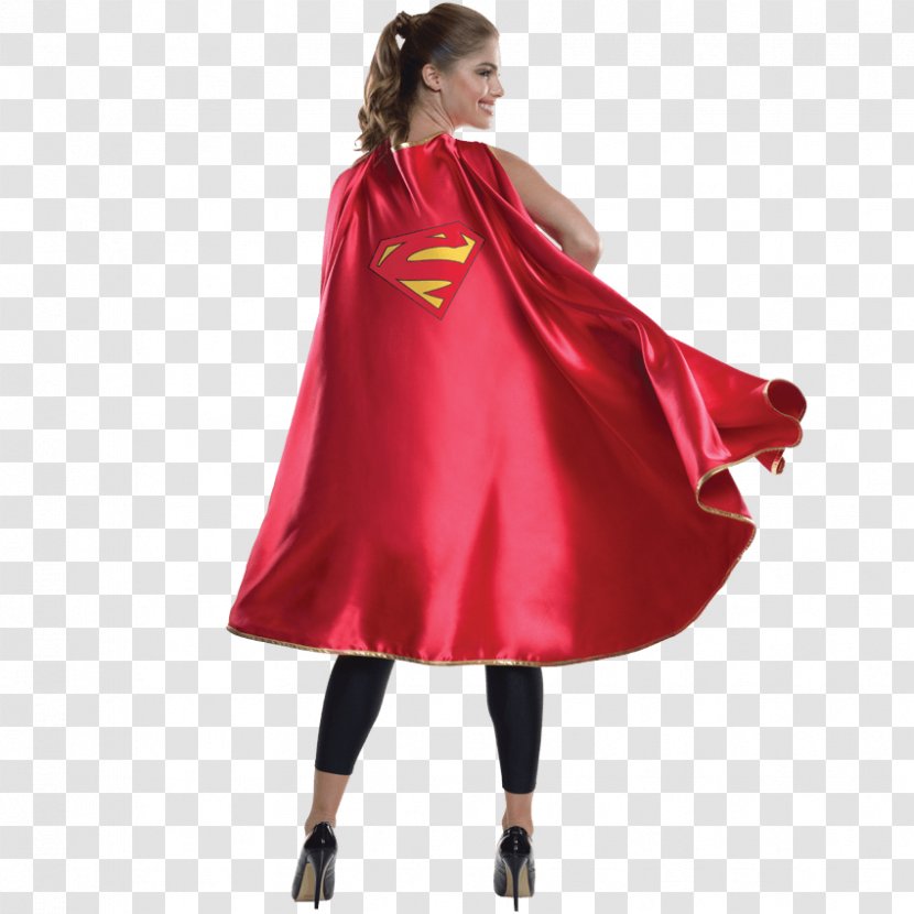 Superman Supergirl Kara Zor-El T-shirt Cape - Costume Transparent PNG