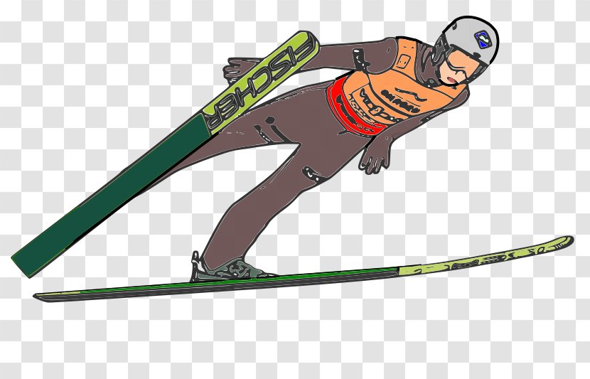 Nordic Combined Ski Poles Jumping Clip Art - Sports Equipment Transparent PNG