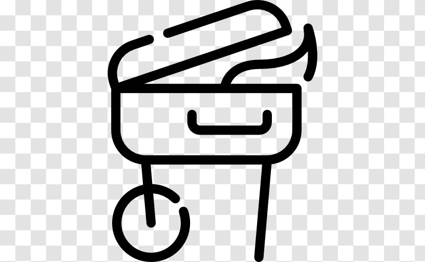 Line Angle Clip Art - Black And White - Barbecue Food Transparent PNG