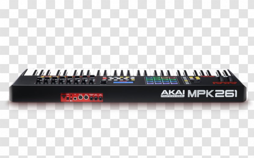 Computer Keyboard Akai MPK261 MIDI Controllers - Electronic Musical Instrument - Midi Transparent PNG