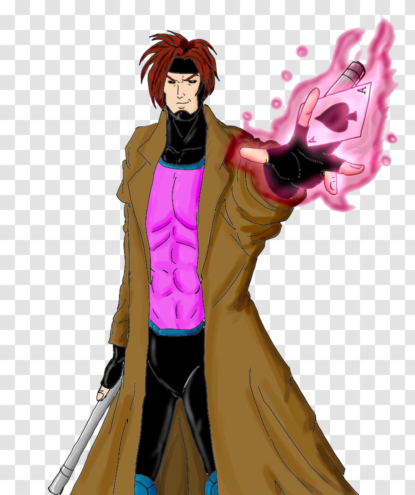 Gambit DeviantArt Character X-Men - Watercolor Transparent PNG