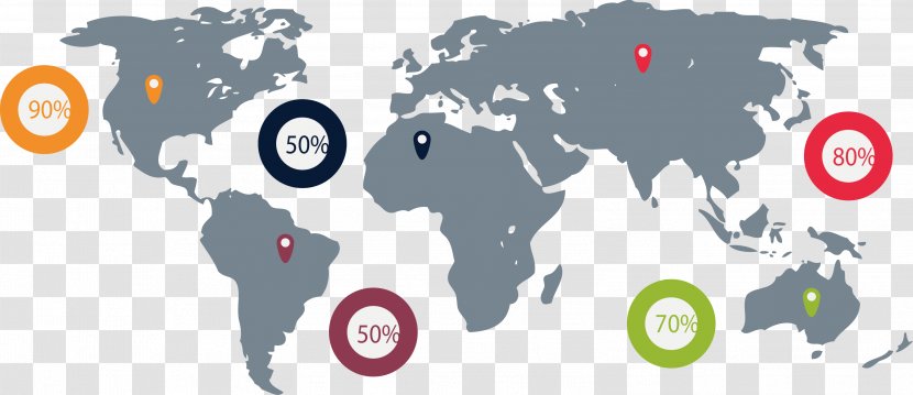Globe World Map - Data Analysis Transparent PNG