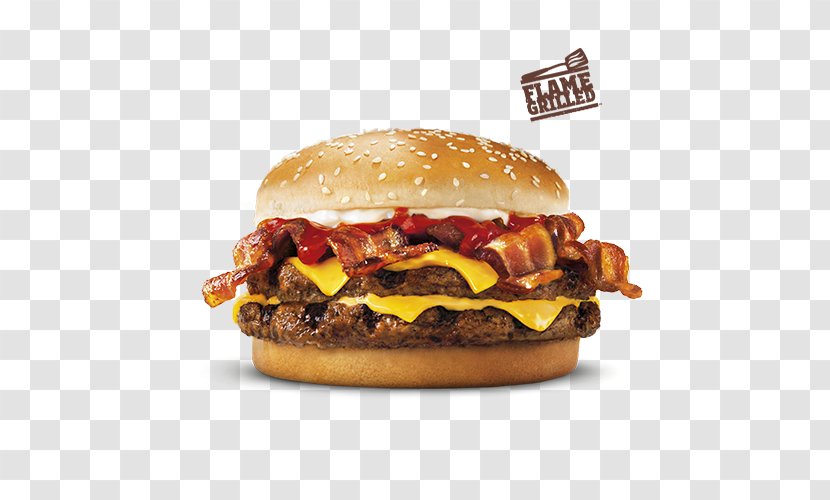 Hamburger Bacon, Egg And Cheese Sandwich Whopper Fast Food - Breakfast - Bacon Transparent PNG