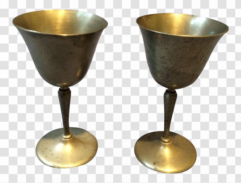 Wine Glass Champagne Brass 01504 Transparent PNG